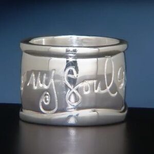 Shawn Killinger 9.25 Sterling Silver "Hear My Soul Speak Ring- SIZE 8